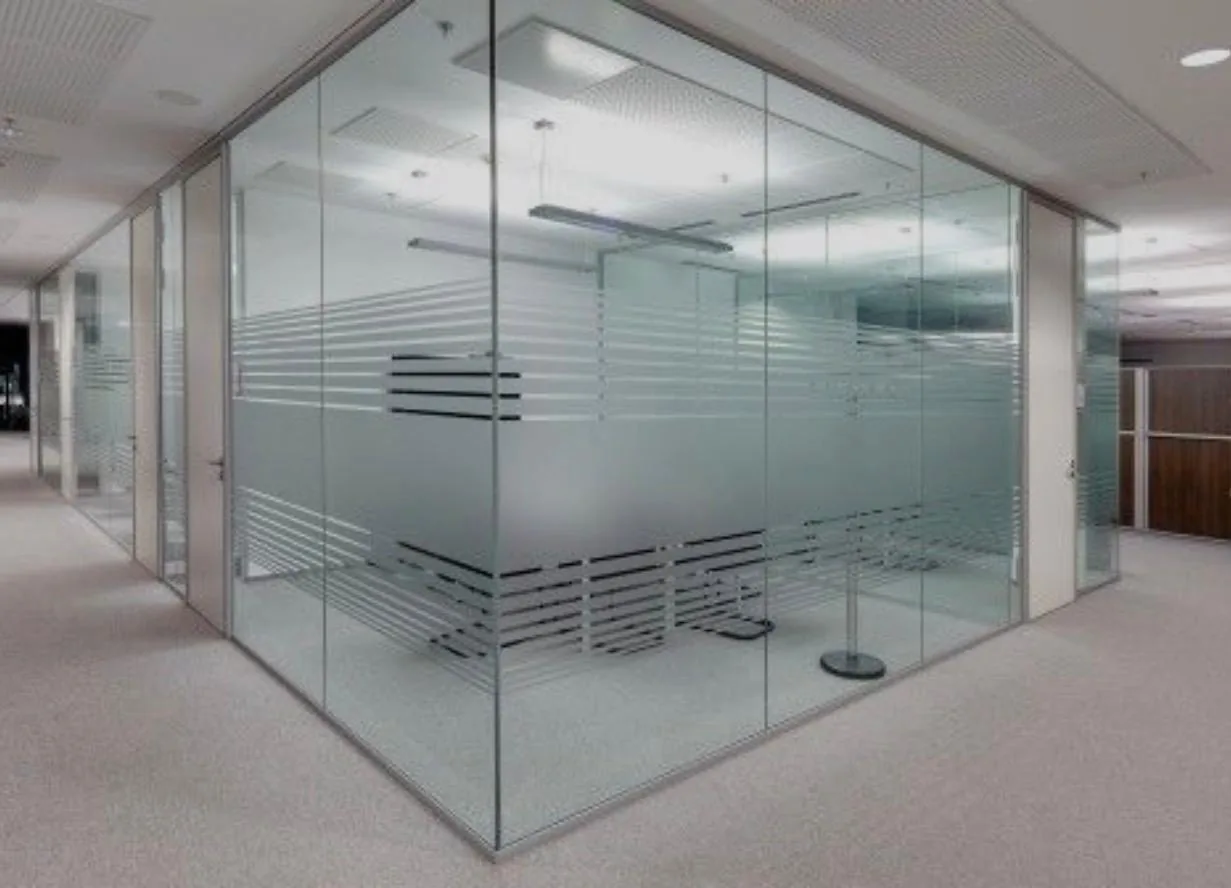 Office Glass Partitions project completed by ALUWORLD LTD