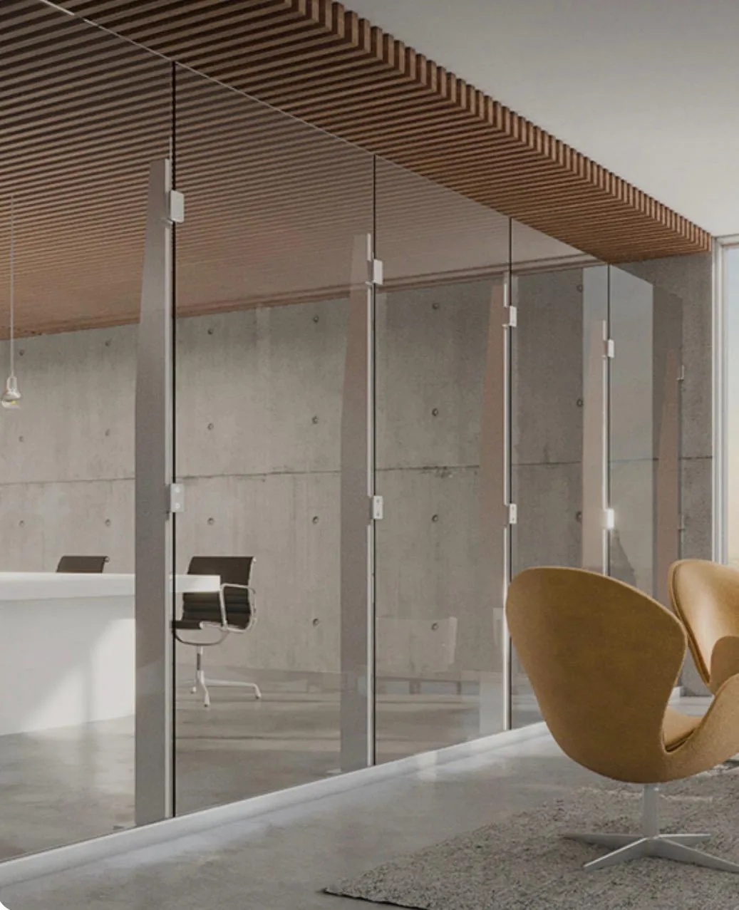 Office Glass Partitions project completed by ALUWORLD LTD