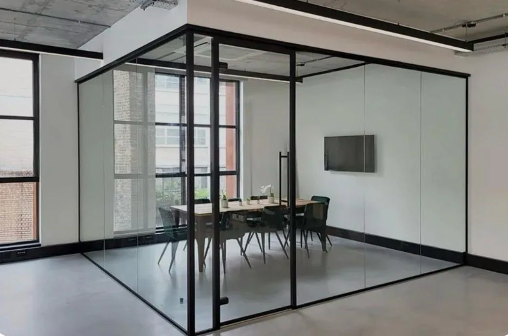 Office Glass Partitions project completed by ALUWORLD LTD